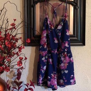 SOLD!! NWT forever 21 flowy floral strappy romper